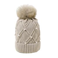 Caddice Knitted Hat thermal & for women plain dyed Solid : PC