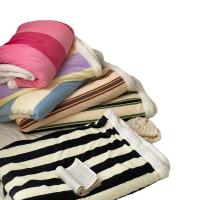 Polyester Decke, schlicht gefärbt, Gestreift, mehr Farben zur Auswahl,  Stück