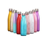 304 Stainless Steel Vacuum Bottle portable 201 Stainless Steel plain dyed Solid Lot