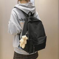 Cotton Cloth Backpack soft surface Solid PC