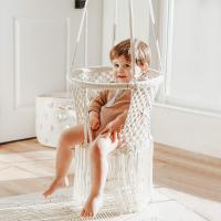 Cotton Cord Swing Hanging Seat for children white PC