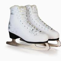 Stainless Steel & PVC Skate Shoes & thermal white Pair