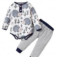 Cotton Slim Children Clothes Set & two piece Crawling Baby Suit & Pants Set