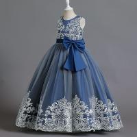 Polyester lace & Princess Girl One-piece Dress with bowknot PC