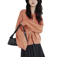 Polyester Manteau femmes Acrylique Tricoté Solide plus de couleurs pour le choix : pièce