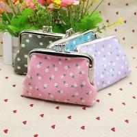 Cotton Cloth Printed Change Purse soft surface shivering PC