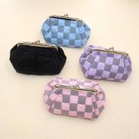 Polyester Printed Change Purse soft surface plaid PC