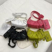 PU Leather With Coin Purse Shoulder Bag studded PC