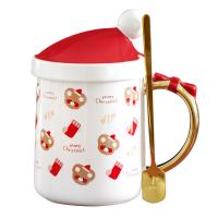 Ceramics Creative & easy cleaning Mug christmas design Cartoon white PC