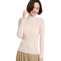 Polyester Women Knitwear slimming plain dyed Solid PC