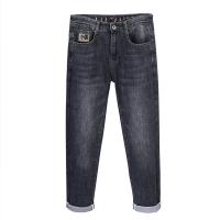 Cotton Denim Middle Waist Men Jeans plain dyed Solid PC