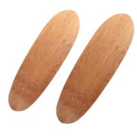 Ahorn Skateboard, schlicht gefärbt, Holzmuster, Braun,  Stück