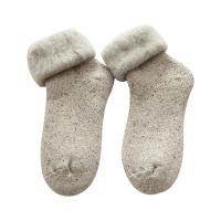 Mixed Fabric & Polyester Women Ankle Sock thicken & thermal Napping Solid : Pair