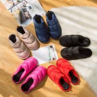 Cloth & PVC & Cotton Fluffy slippers & thermal Solid Pair