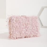Polyester hard-surface Clutch Bag attached with hanging strap Solid PC