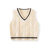 Polyester Slim Children Vest knitted Solid PC