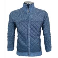 Polyester Plus Size Men Coat thicken & loose patchwork Argyle PC