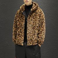 Polyester With Siamese Cap & Plus Size Men Coat thicken & loose leopard PC