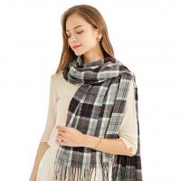 Polyester Tassels Women Scarf thermal plaid PC