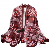 Cotton Linen Women Scarf thermal printed leopard PC