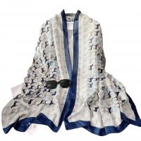 Cotton Linen Women Scarf thermal printed PC