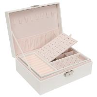 PU Leather Multifunction Jewelry Storage Case for storage & double layer PC