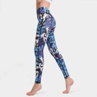 Polyester Nine Point Pants & Quick Dry Women Yoga Pants printed PC