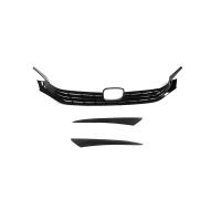 22  Honda 11th Civic Front Grille three piece  black Sold By Set