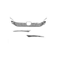 22  Honda 11th Civic Front Grille three piece  silver Sold By Set