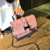PU Leather hard-surface & Box Bag Handbag with chain Solid PC
