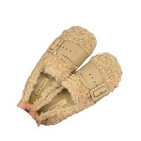 Rubber & Suede Women Moccasin Gommino fleece & thermal Solid Pair