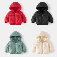 Polyester With Siamese Cap Children Parkas thicken & thermal Solid PC
