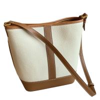 PU Leather Bucket Bag Shoulder Bag large capacity Lichee Grain PC