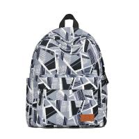 Polyester Printed Backpack large capacity & soft surface PC