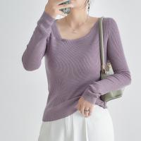 Wool Slim Women Sweater Solid : PC