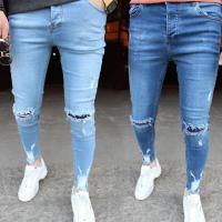 Denim Ripped & Plus Size Men Jeans Solid PC