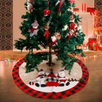 Línea Falda del árbol de navidad,  Paño, tartán,  trozo