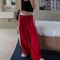 Polyester Women Casual Pants & loose patchwork PC
