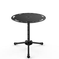 Alliage d’aluminium & Plastique Table pliable extérieure Solide Noir pièce