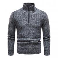 Polyester Slim & Plus Size Men Sweater fleece knitted striped PC