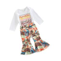 Cotton Baby Clothes Set & two piece Pants & teddy printed letter white Set