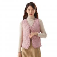 Polyamide Slim & Plus Size Women Vest fleece & thermal Argyle PC