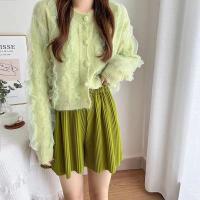 Polyester Women Sweater loose knitted Solid PC