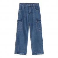 Cotton Denim Men Jeans & loose plain dyed Solid PC