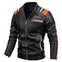 PU Leather & Polyester Motorcycle Jackets & thick fleece & thermal & with pocket PC