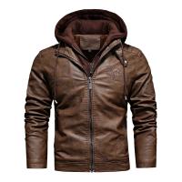 PU Leather & Polyester Motorcycle Jackets & thick fleece & thermal Solid PC