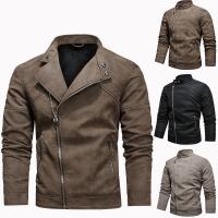 PU Leather & Polyester Motorcycle Jackets & thick fleece & thermal Solid PC