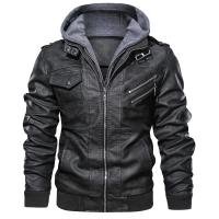 PU Leather & Polyester Slim Motorcycle Jackets Solid PC