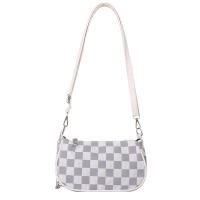 PU Leather Box Bag Shoulder Bag with chain & soft surface plaid PC