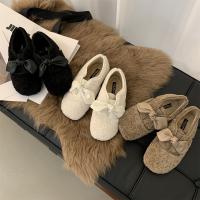 Rubber & Underfur Women Moccasin Gommino & thermal Solid Pair